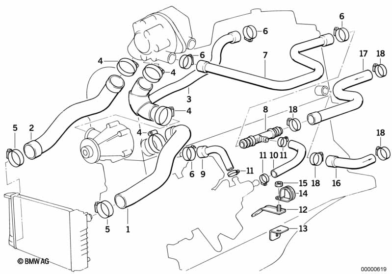 Genuine BMW 11531287282 E30 E28 Return Hose (Inc. 524d, 324d & 524td) | ML Performance UK Car Parts