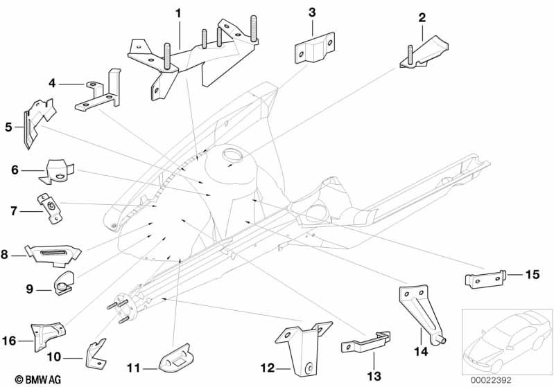 Front body bracket right