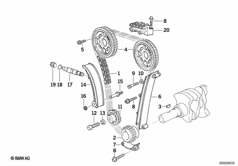 Mechanizm ster.-łańcuch sterujący