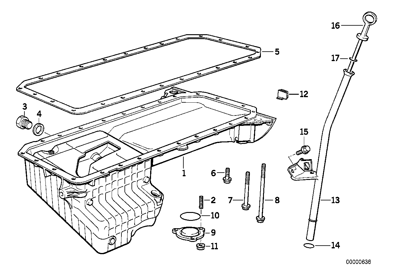 Genuine BMW 11132246731 E34 E38 Oil Pan (Inc. 525tds, 725tds & 525td) | ML Performance UK Car Parts