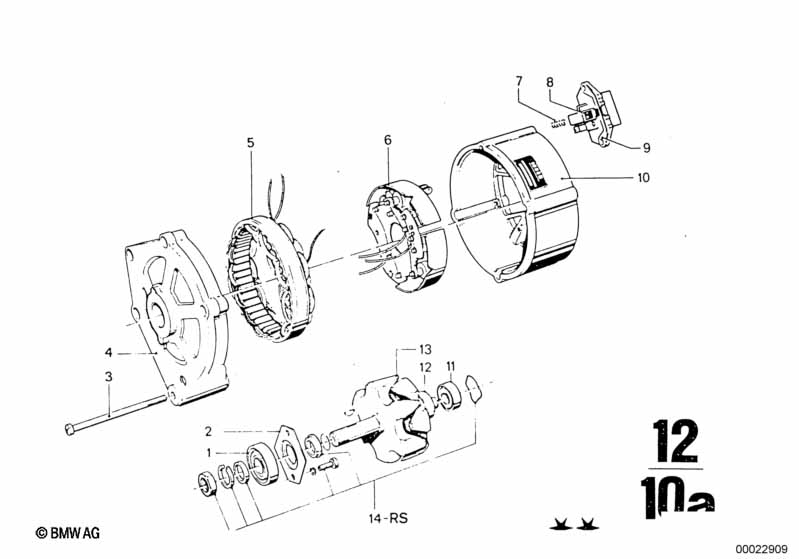 Alternator parts 55a