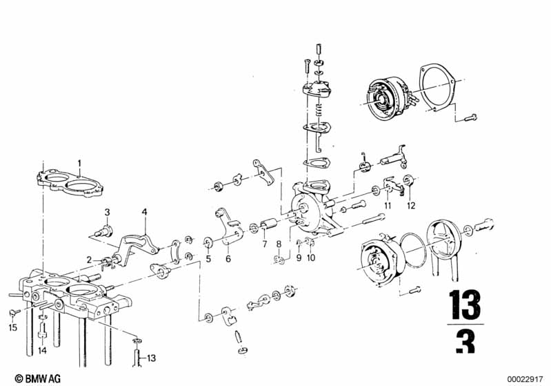 Carburetor cap/piston/float