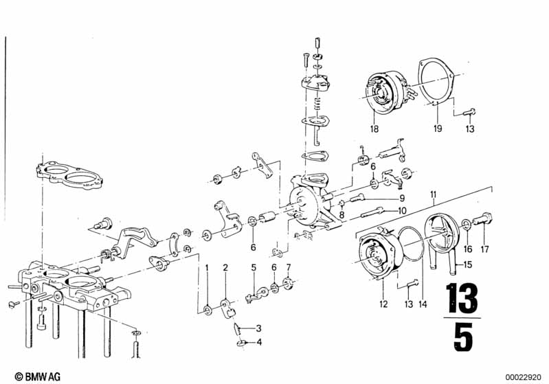 Carburetor cap/piston/float