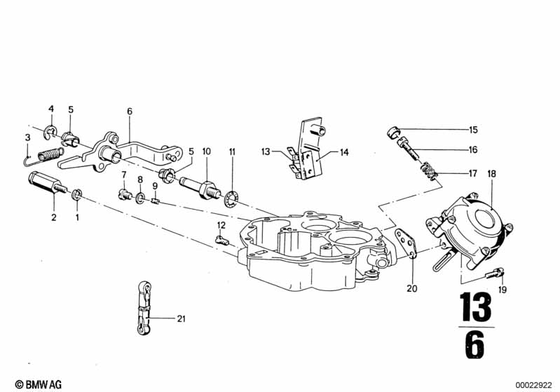 Carburetor cap/piston/float