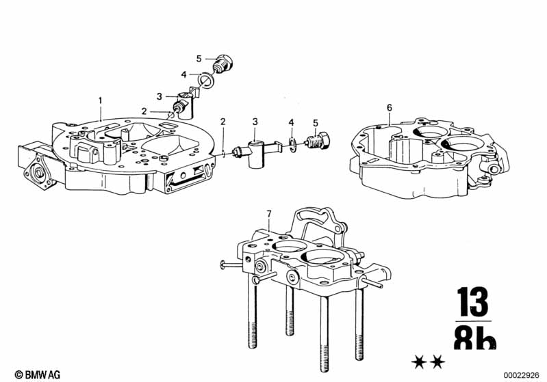 Carburetor cap/piston/float