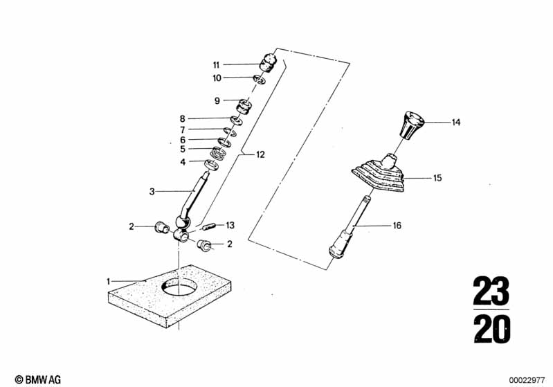 External gearshift parts/Shift lever