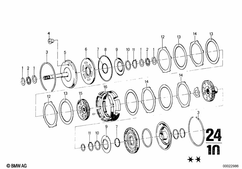 Jednotlivé díly ZF 3HP20