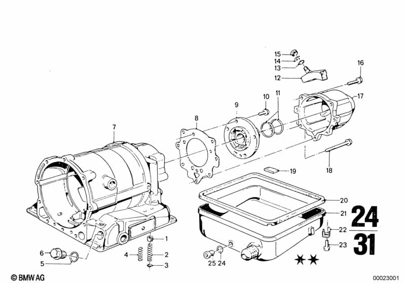 ZF 3hp22 pieces de carter/carter d'huile