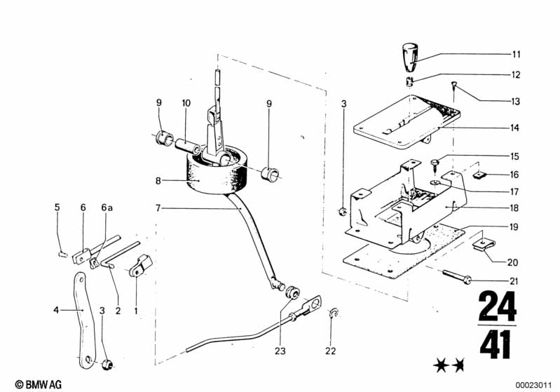 Bw 65 gear shift/parking lock