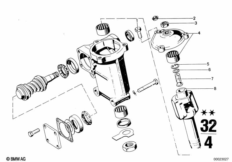 Steering box single components