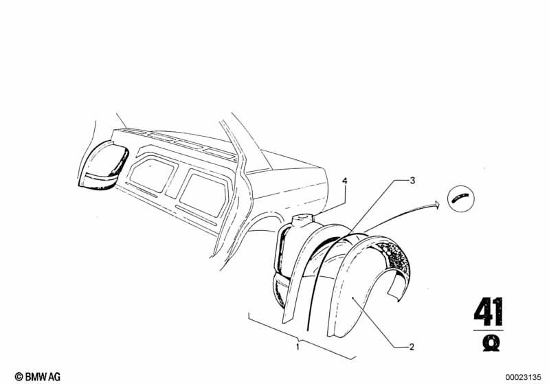 Rear wheelhouse/floor parts