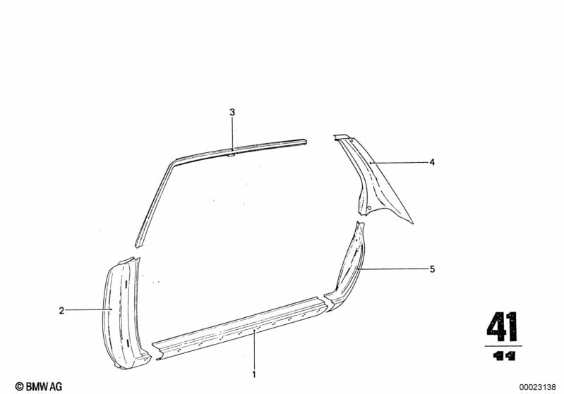 Body-side frame-side member/columns