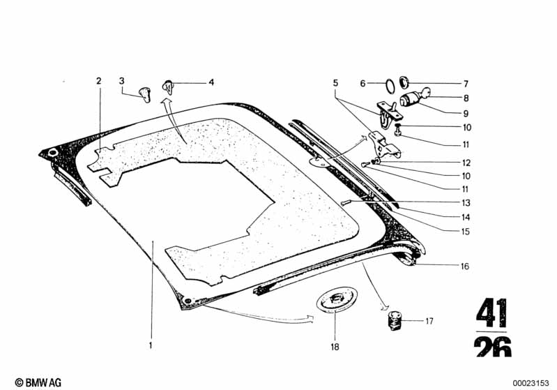 Genuine BMW 51241801453 Catch With Key (Inc. 3.0S, 2500 & 3.0Si) | ML Performance EU Car Parts