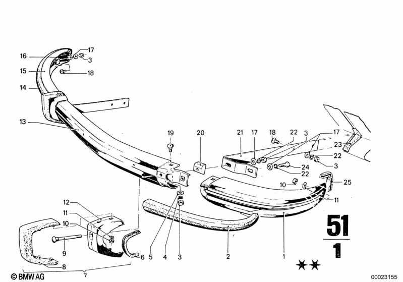 Genuine BMW 51111829493 Rubber Strip Left LINKS (Inc. 3.0L, 3.0S & 2500) | ML Performance EU Car Parts