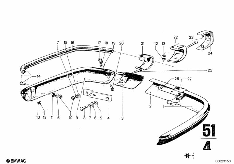 Genuine BMW 51121804527 Screw (Inc. 3.3L, 2800Bav & 2.8L) | ML Performance EU Car Parts