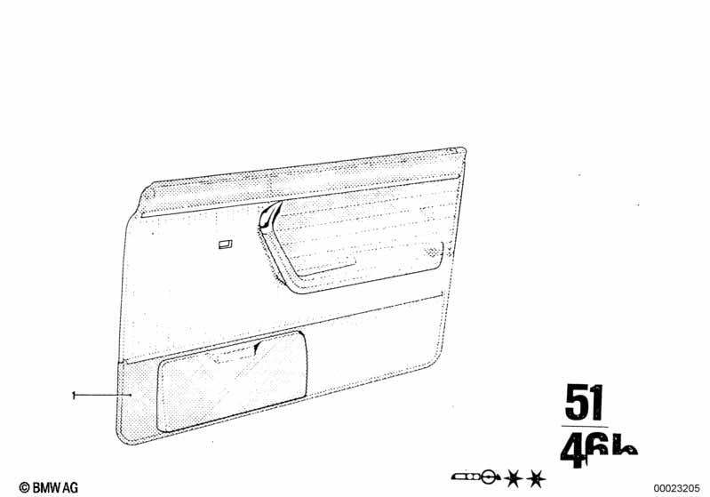 Door trim panel assy, front