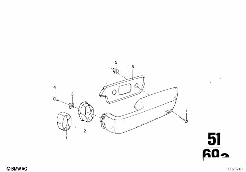 Genuine BMW 51421813568 Decorative Frame Right (Inc. 3.0S & 3.0Si) | ML Performance EU Car Parts