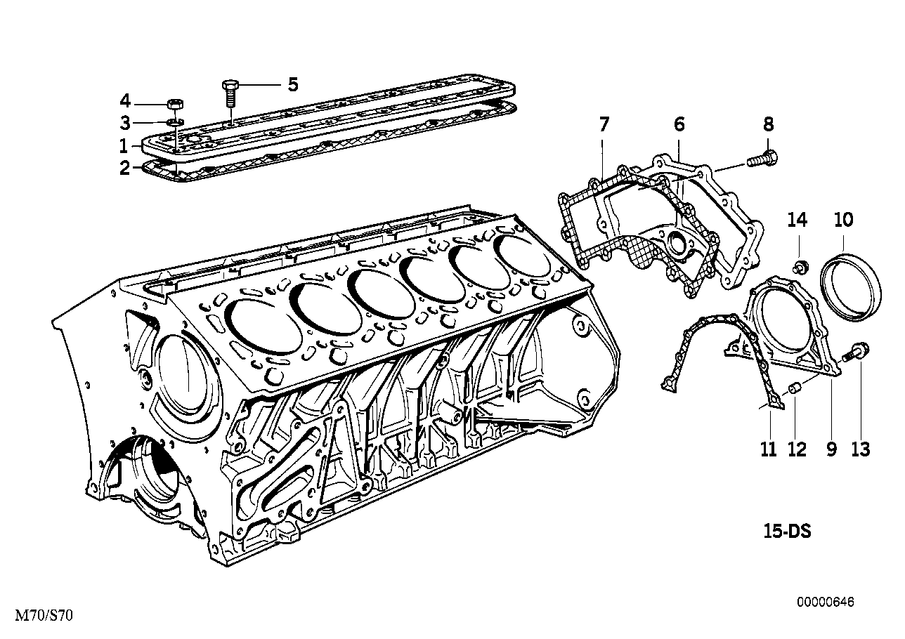 Genuine BMW 11141733922 E31 E38 E32 Gasket Asbestos Free (Inc. 850CSi, 750i & 850Ci) | ML Performance UK Car Parts