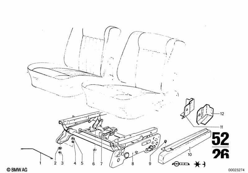 Front seat-vertical seat adjuster