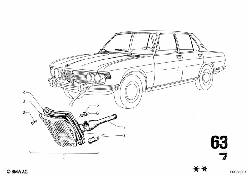 Front turn indicator