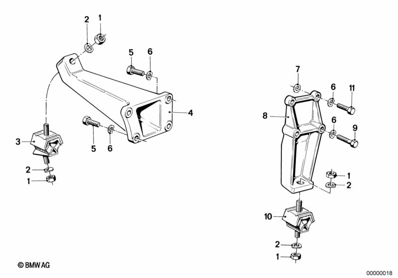 Genuine BMW 11811246763 E21 E12 Supporting Bracket Left (Inc. 316, 318 & 320) | ML Performance UK Car Parts