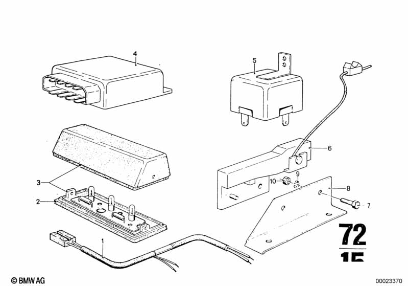 Electr. parts for US safety belts