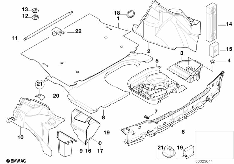 Genuine BMW 51478146948 E36 Luggage Compartment Pan SANDGRAU (Inc. 318ti, 316i 1.6 & 318tds) | ML Performance EU Car Parts