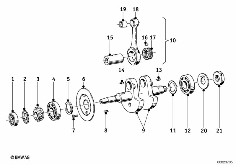 Genuine BMW 07119981245 Grooved Ball Bearing 6207 MB (Inc. R67, R67/2/3 & R50 S) | ML Performance UK Car Parts