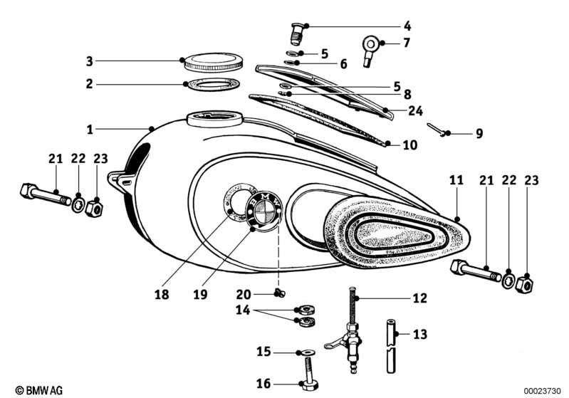 Genuine BMW 16114080184 Knee Padding R25-51/3-68 (Inc. R25/2, R51/3 & R25) | ML Performance UK Car Parts