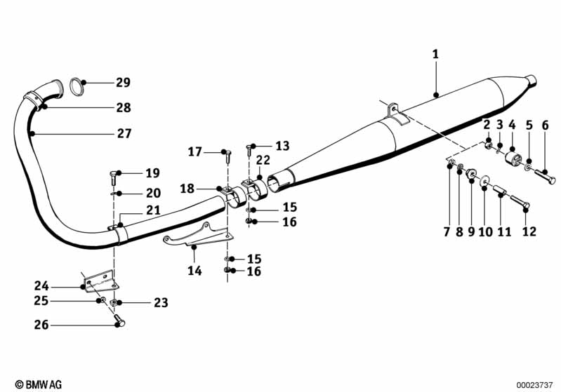 Genuine BMW 18214090141 Exhaust Support (Inc. R27) | ML Performance EU Car Parts