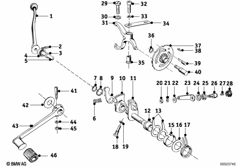 Genuine BMW 23311006158 Pin (Inc. R69, R67 & R50 S) | ML Performance EU Car Parts