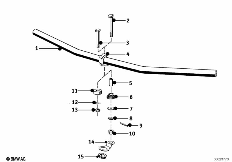 Genuine BMW 32710015917 Handlebar (Inc. R69, R26 & R50) | ML Performance EU Car Parts