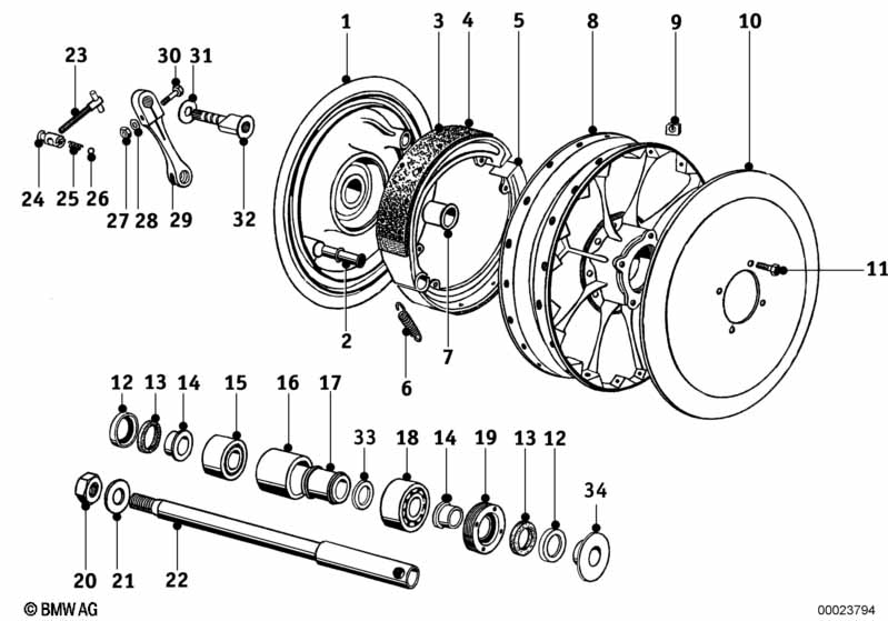 Genuine BMW 36311231247 Shim 7,100MM/D=17 (Inc. R90S, R45T & R 75) | ML Performance EU Car Parts