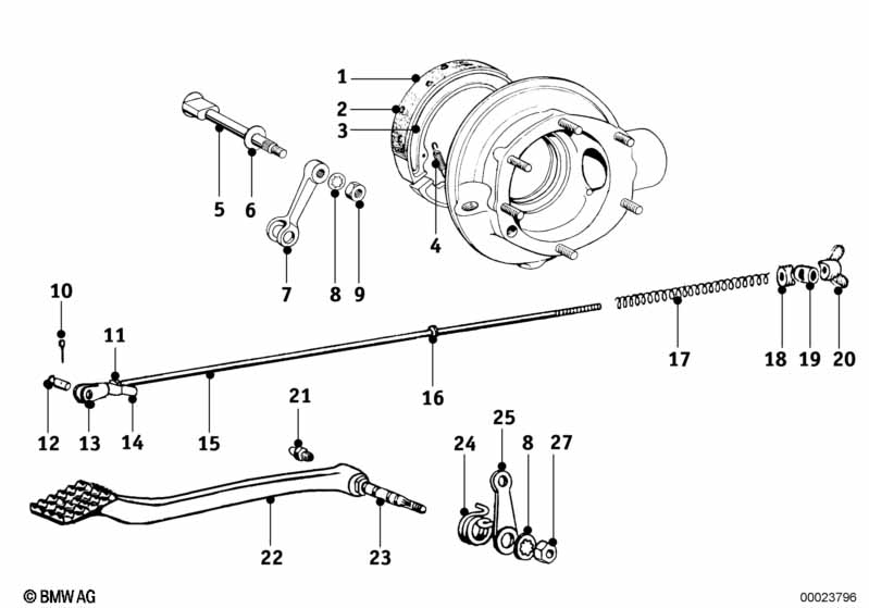 Genuine BMW 35210009883 Brake Linkage (Inc. R25/2 & R25/3) | ML Performance EU Car Parts