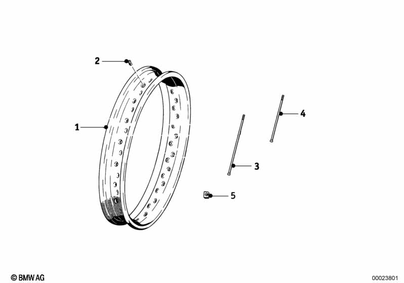 Genuine BMW 36311234591 Spoke 18