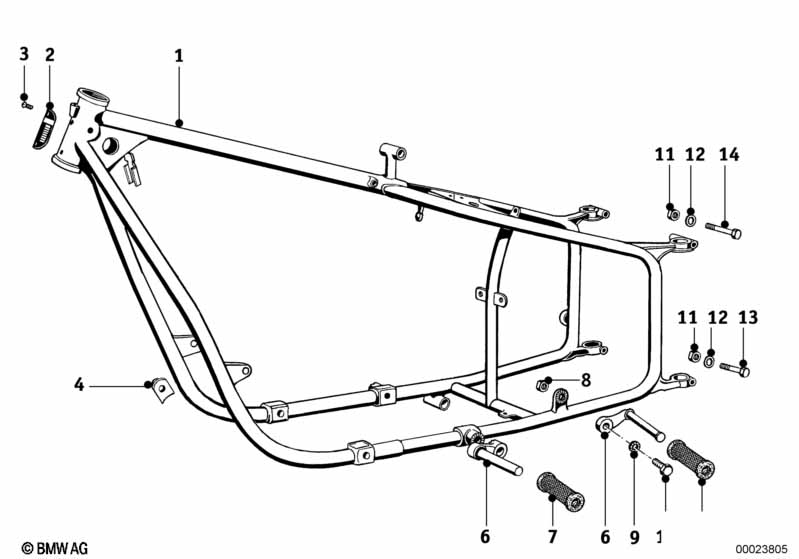 Genuine BMW 46711235428 Footrest Rubber, Round (Inc. R50/2, R27 & R60/5) | ML Performance UK Car Parts