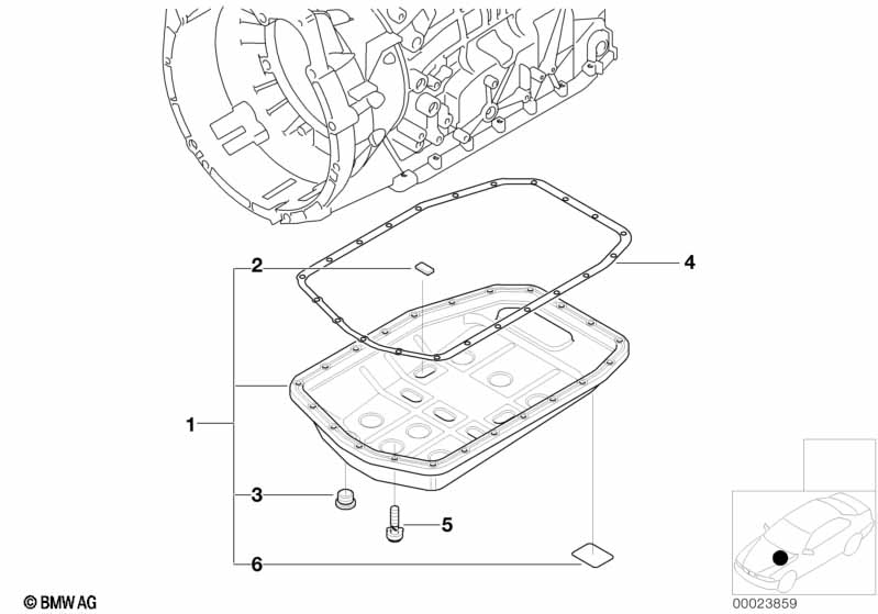 A5S325Z oil pan
