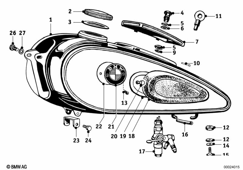 Genuine BMW 07119914005 Hex Bolt M8X1 L=15mm (Inc. R68, R67 & R67/2/3) | ML Performance EU Car Parts