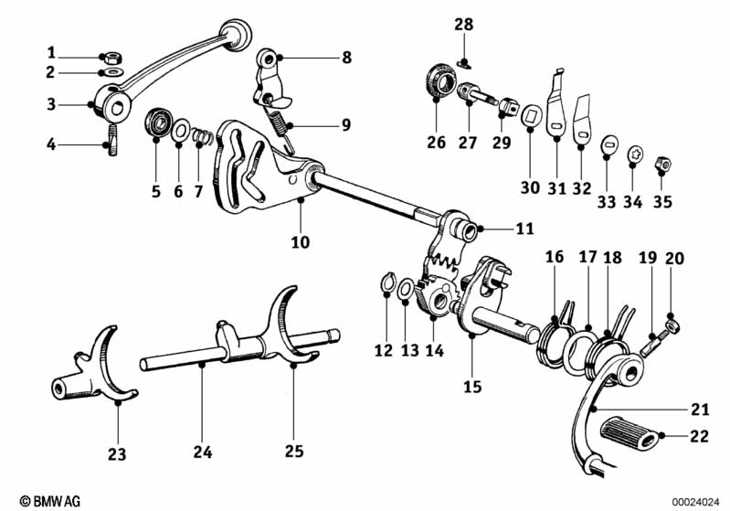Genuine BMW 23310028482 Shifting Fork 1.U.2.GANG (Inc. R67/2/3, R67 & R51/3) | ML Performance EU Car Parts