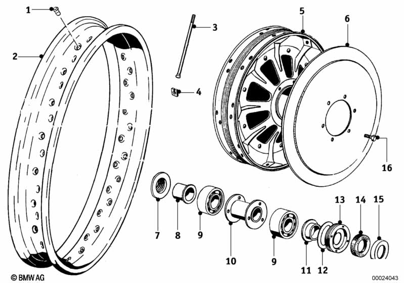Genuine BMW 36315590023 Spoke 126 X M 3,5 (Inc. R68, R67 & R51/3) | ML Performance EU Car Parts