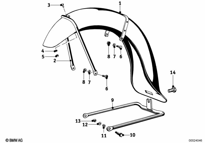 Genuine BMW 46520005310 Center Stand Front (Inc. R67) | ML Performance UK Car Parts