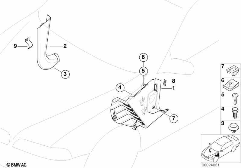Trim panel leg room