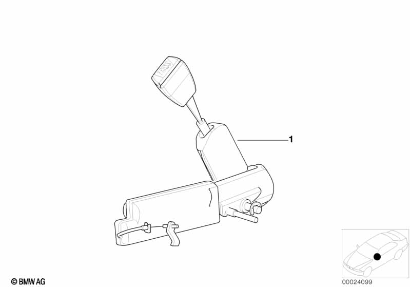 Genuine BMW 72118164934 E36 Lower Belt With Right Belt Tensioner (Inc. 316i 1.6, M3 & 318is) | ML Performance EU Car Parts