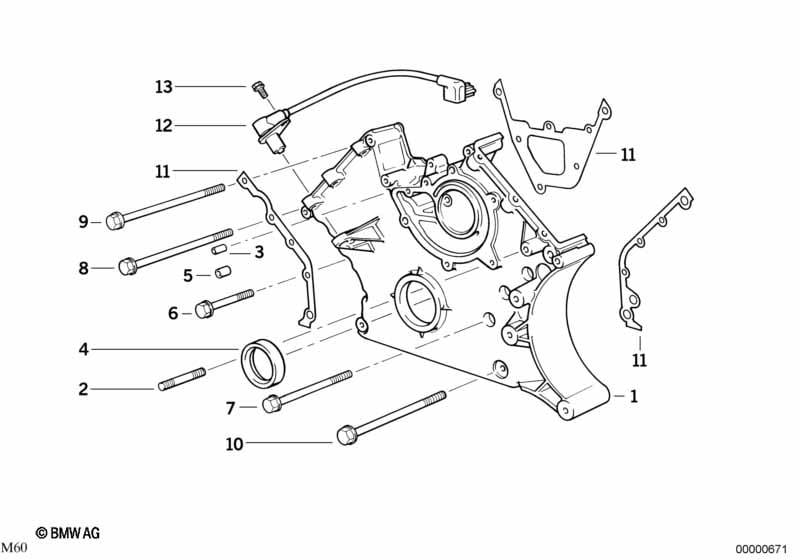 Lower timing case