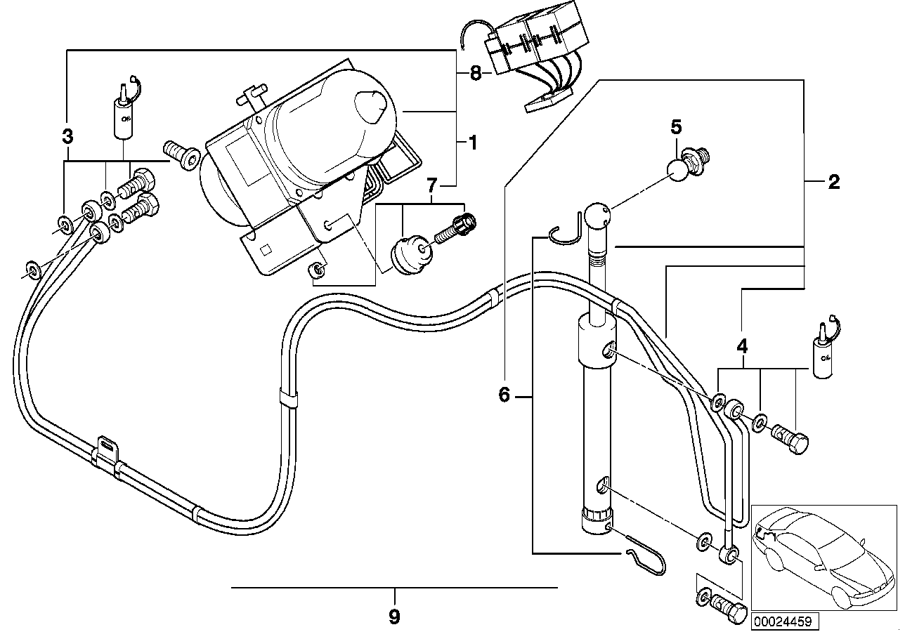 Genuine BMW 54348410310 E36 Mounting Parts Set (Inc. Z3 M, Z3 2.5i & Z3 2.0) | ML Performance UK Car Parts