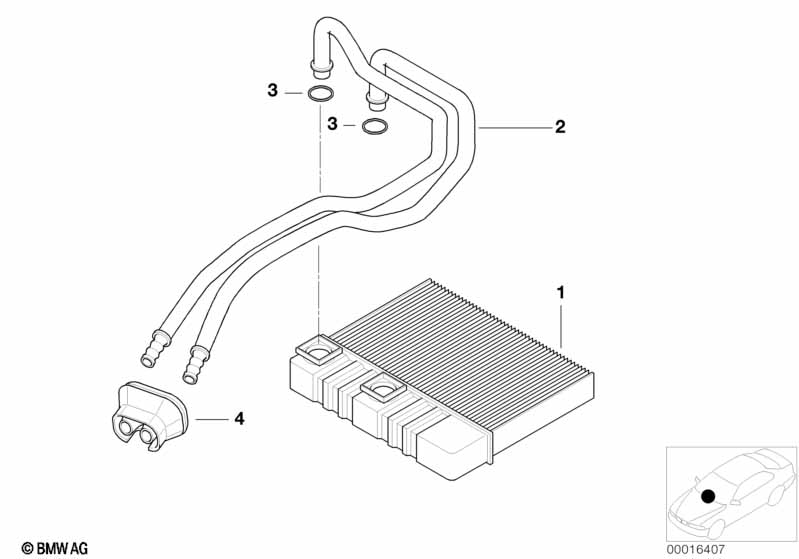 Heater radiator air conditioning