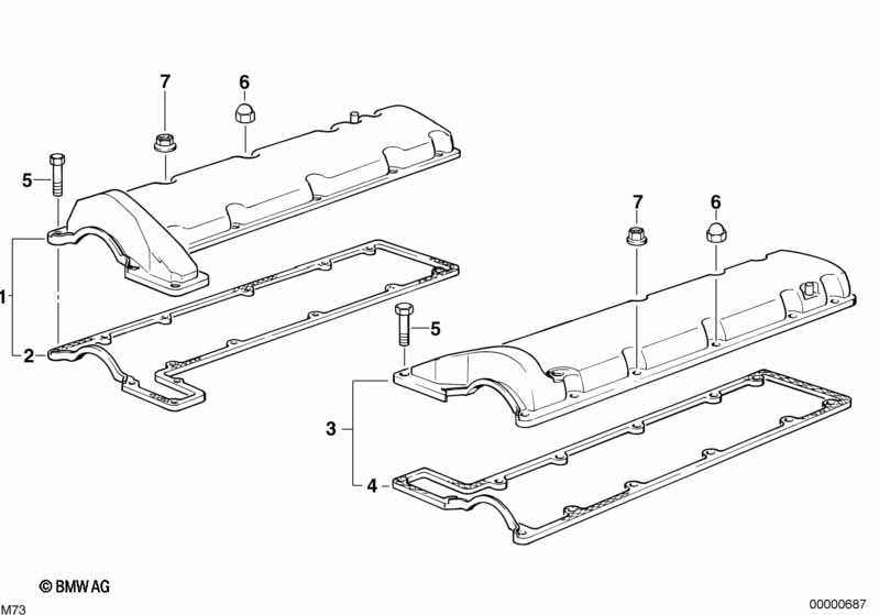 Genuine BMW 11121747259 E38 E31 Rocker Box Cover Right (Inc. 750iLS, 750iL & 750i) | ML Performance UK Car Parts
