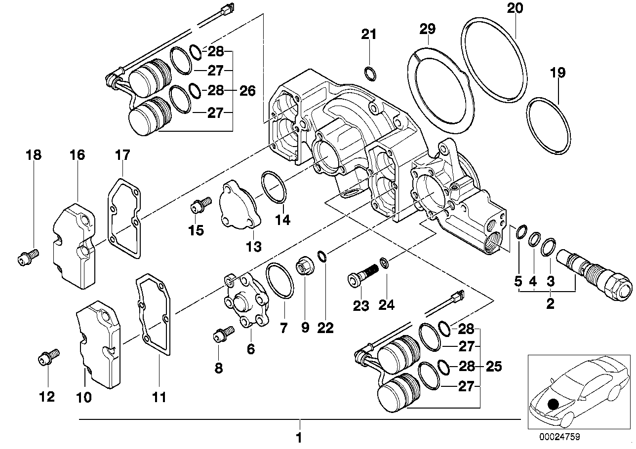 Genuine BMW 11311405884 E36 Solenoid Valve (Solv) 1 (Inc. M3 & Z3 M) | ML Performance UK Car Parts