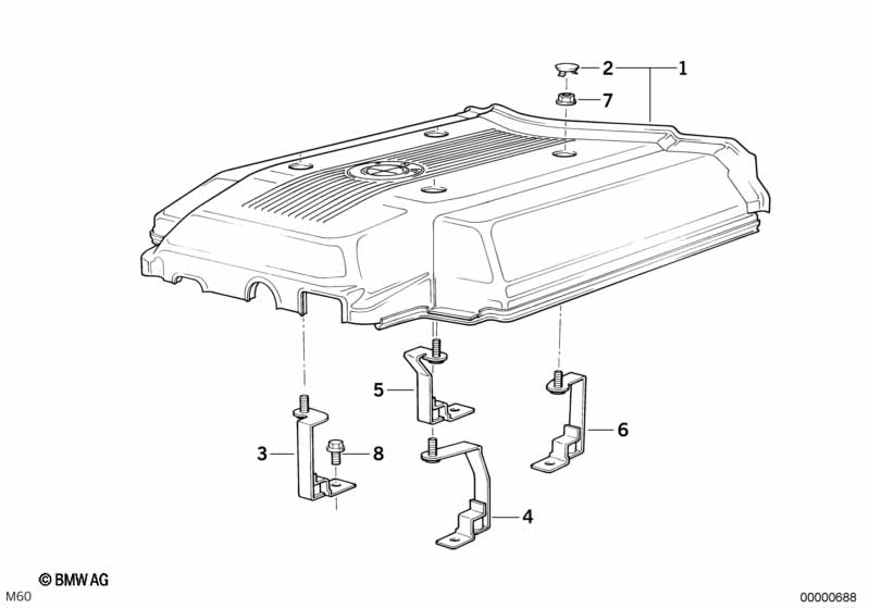 Genuine BMW 11611747076 E34 E31 E32 Cover (Inc. 840i, 840Ci & 740i) | ML Performance UK Car Parts
