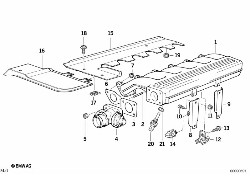 Intake manifold system-AGR